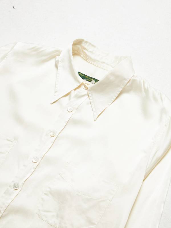 PRE - LOVED] Paul Harnden Shoemakers White Silk Shirt | Garmentory
