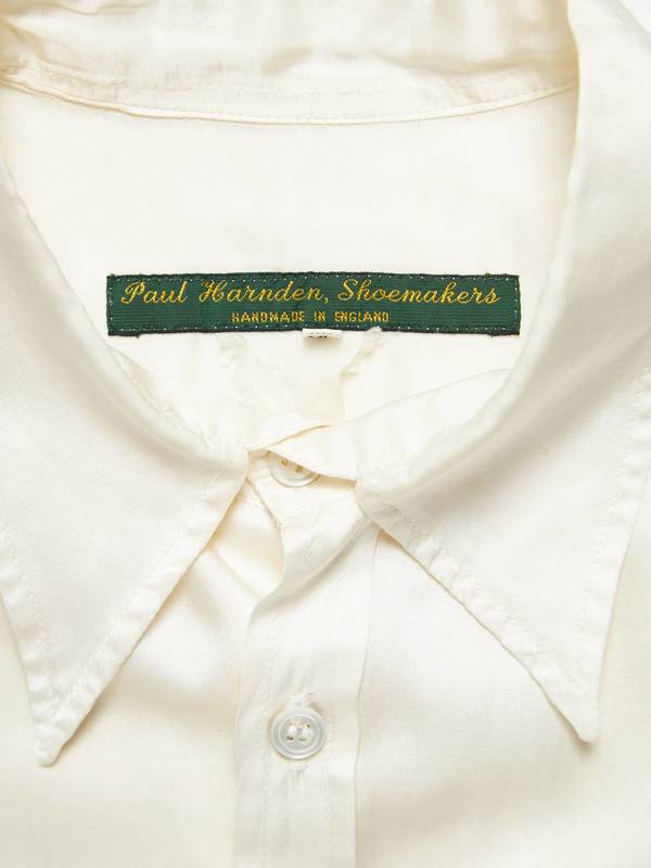 【L】Paul Harnden Shoemakers easy shirt PRE - LOVED] Paul Harnden Shoemakers White Silk Shirt | Garmentory