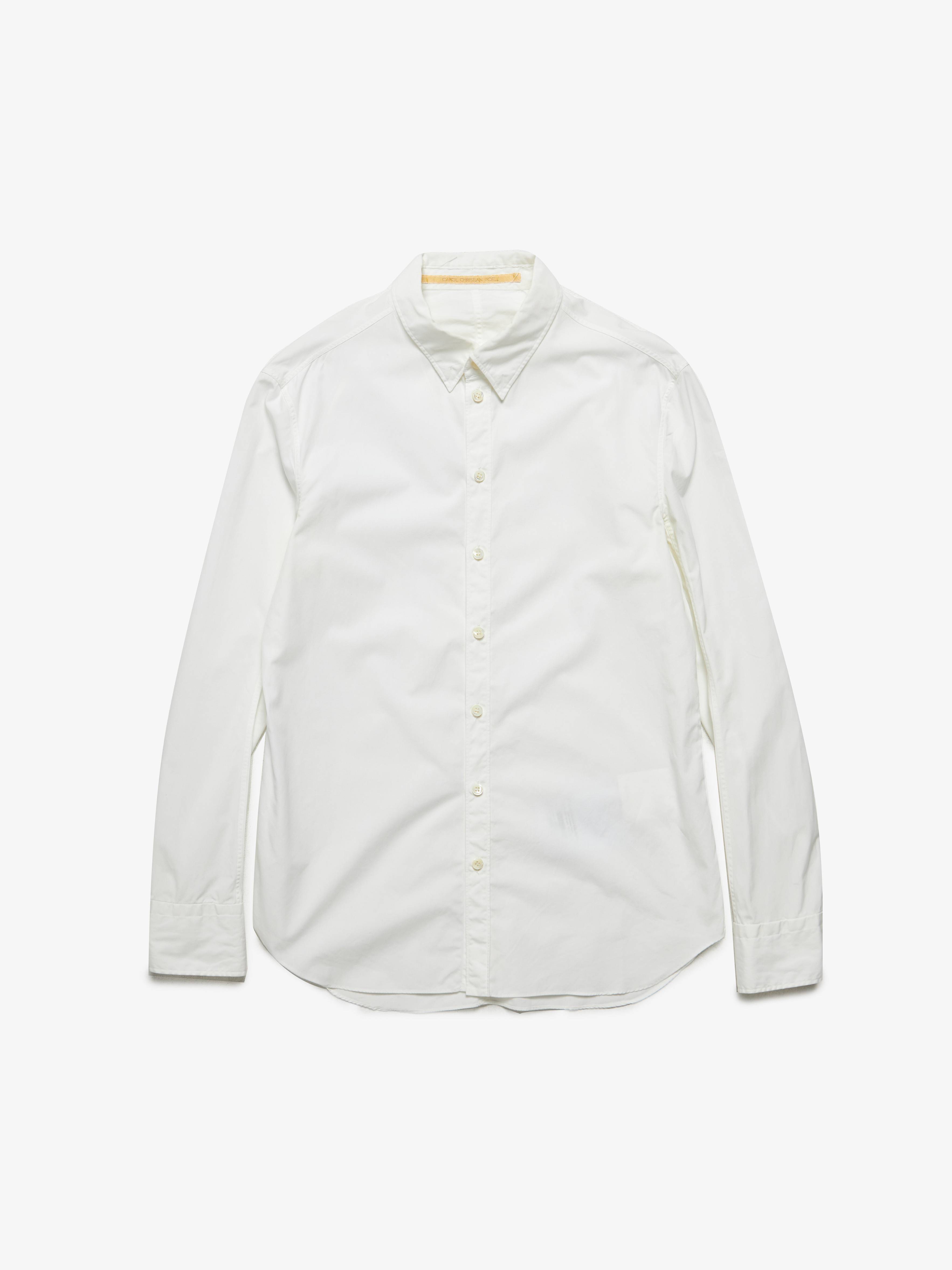 トップス Carol Christian Poell Cotton Shirts PRE - LOVED] Carol Christian Poell White Cotton Shirt | Garmentory