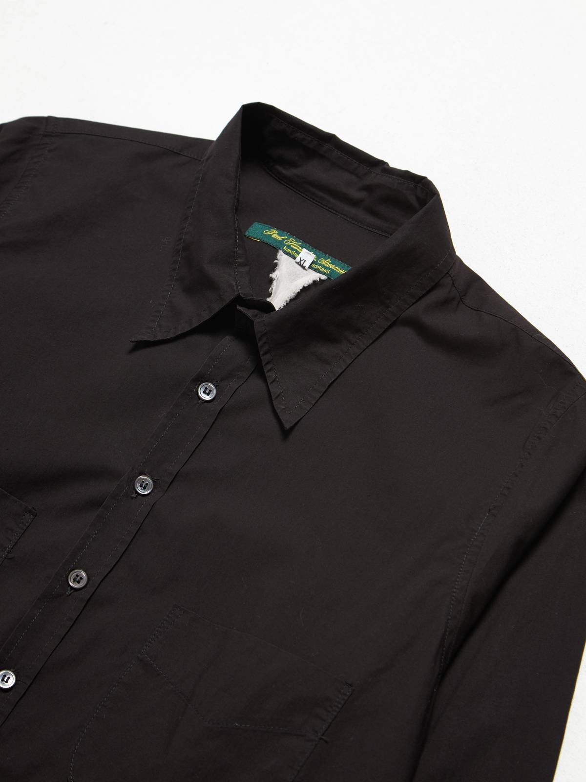 トップス Paul Harnden cotton BLACK shirt PRE - LOVED] Paul Harnden Shoemakers Black Cotton Shirt