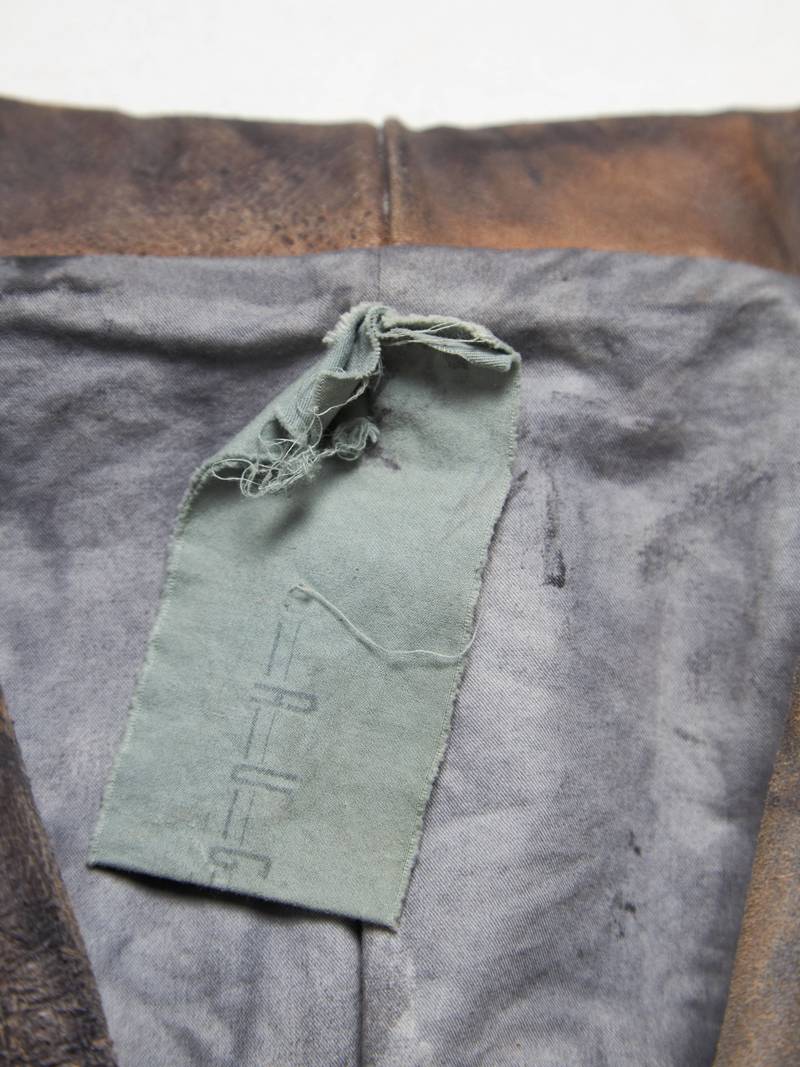 [PRE - LOVED] Augusta Brown And Gray Tight Leather Jacket