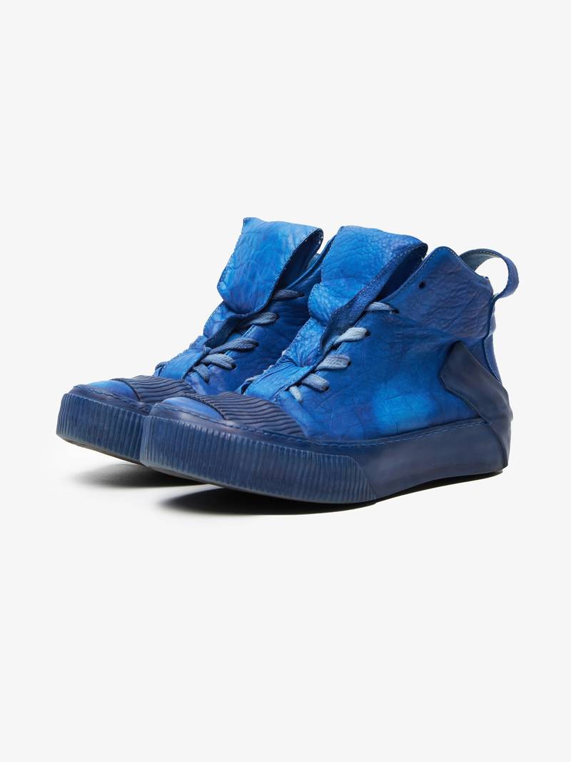 Pre loved] Boris Bidjan Saberi Laced High Top Leather Sneakers 