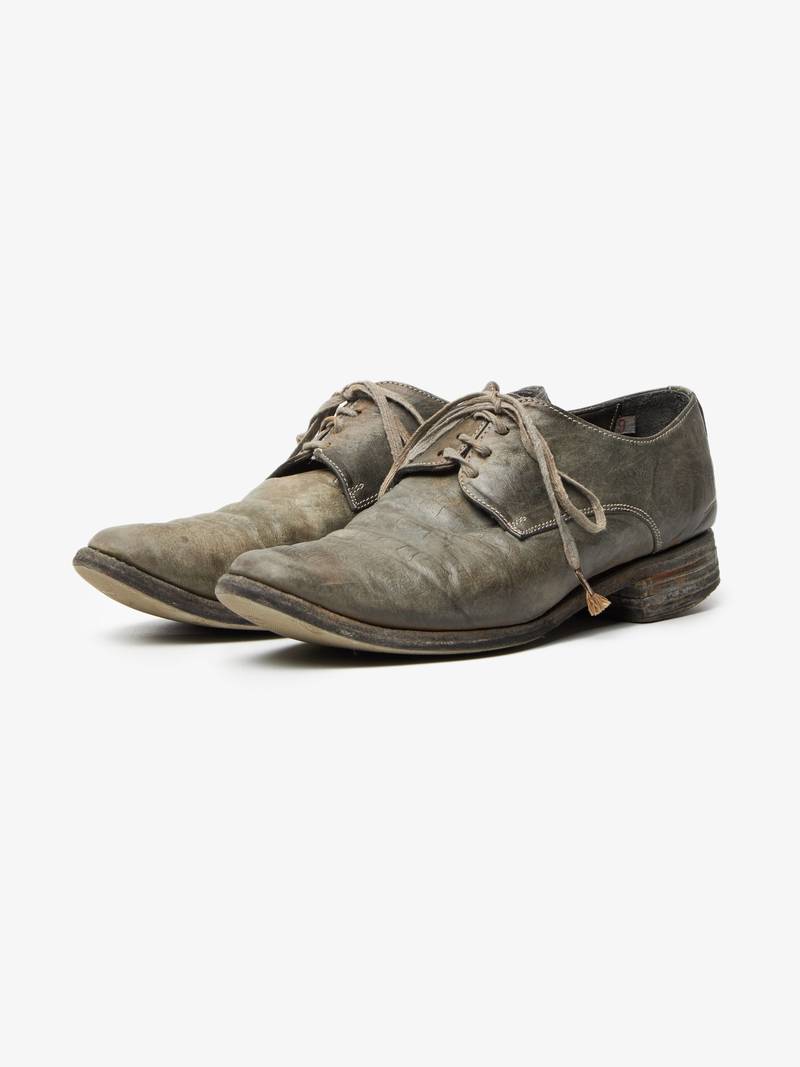 PRE - LOVED] Carol Christian Poell Dark Gray Leather Derby Shoes