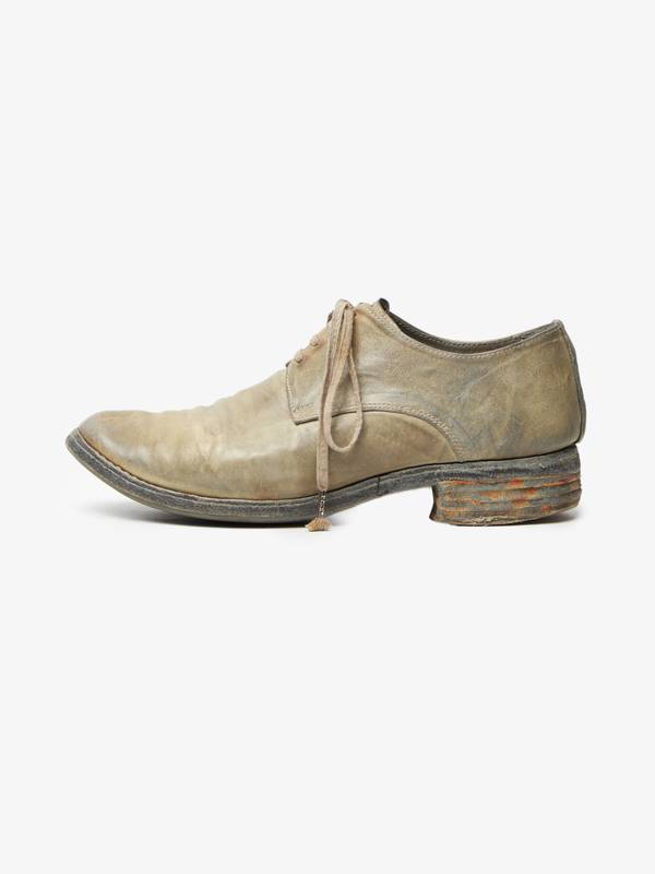 PRE - LOVED] Carol Christian Poell Light Grey Leather Derby Shoes