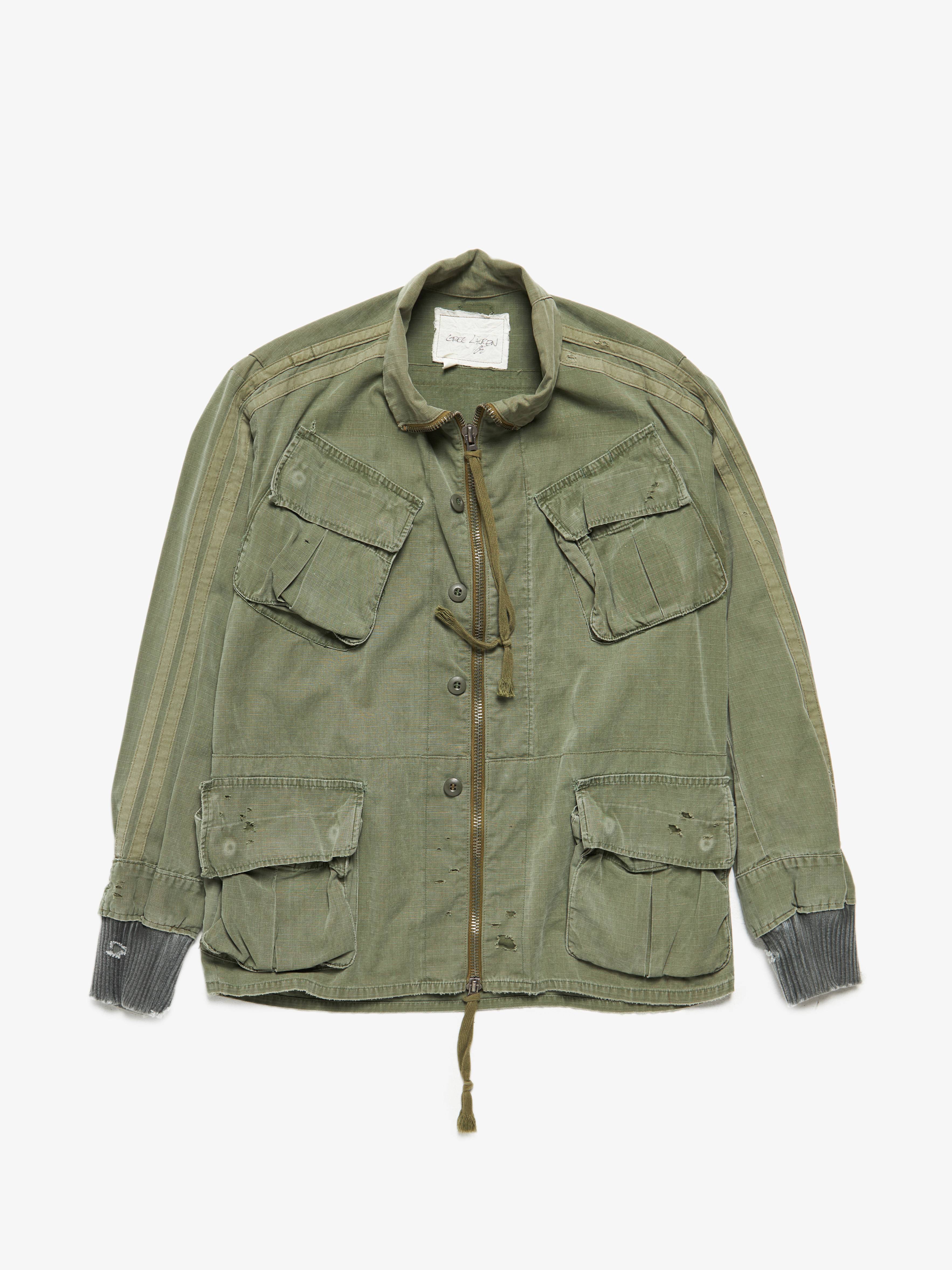 Cotton Jacket Greg Lauren Jacket Greg Lauren M Khaki Army Jungle