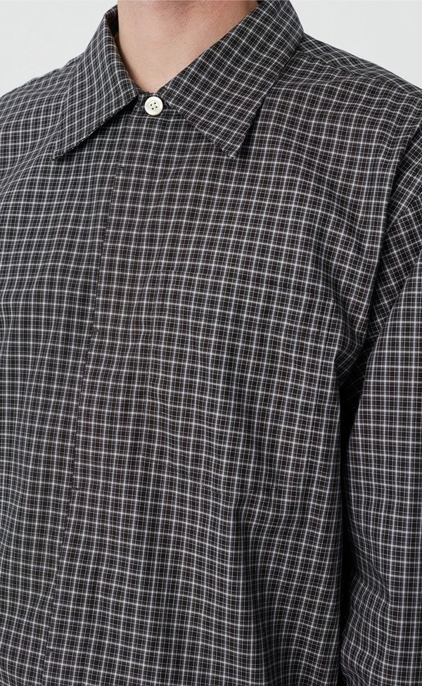 mfpen Frame shirt - black tartan check | Garmentory