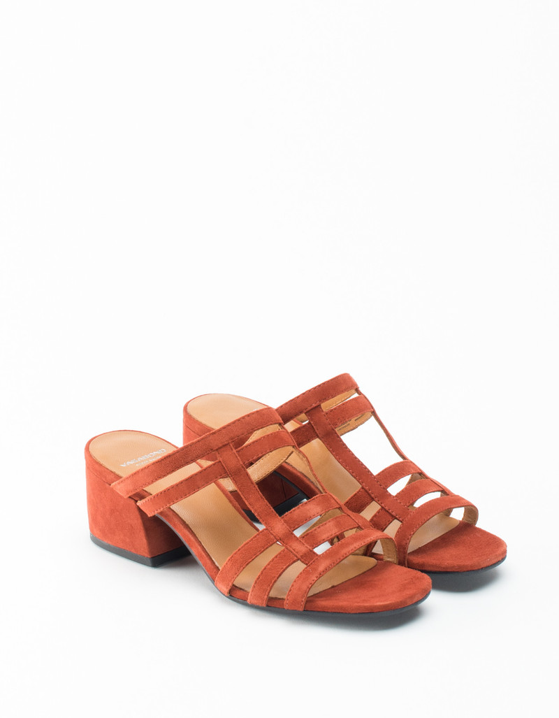 Vagabond Saide Cage Mule Rusty Red