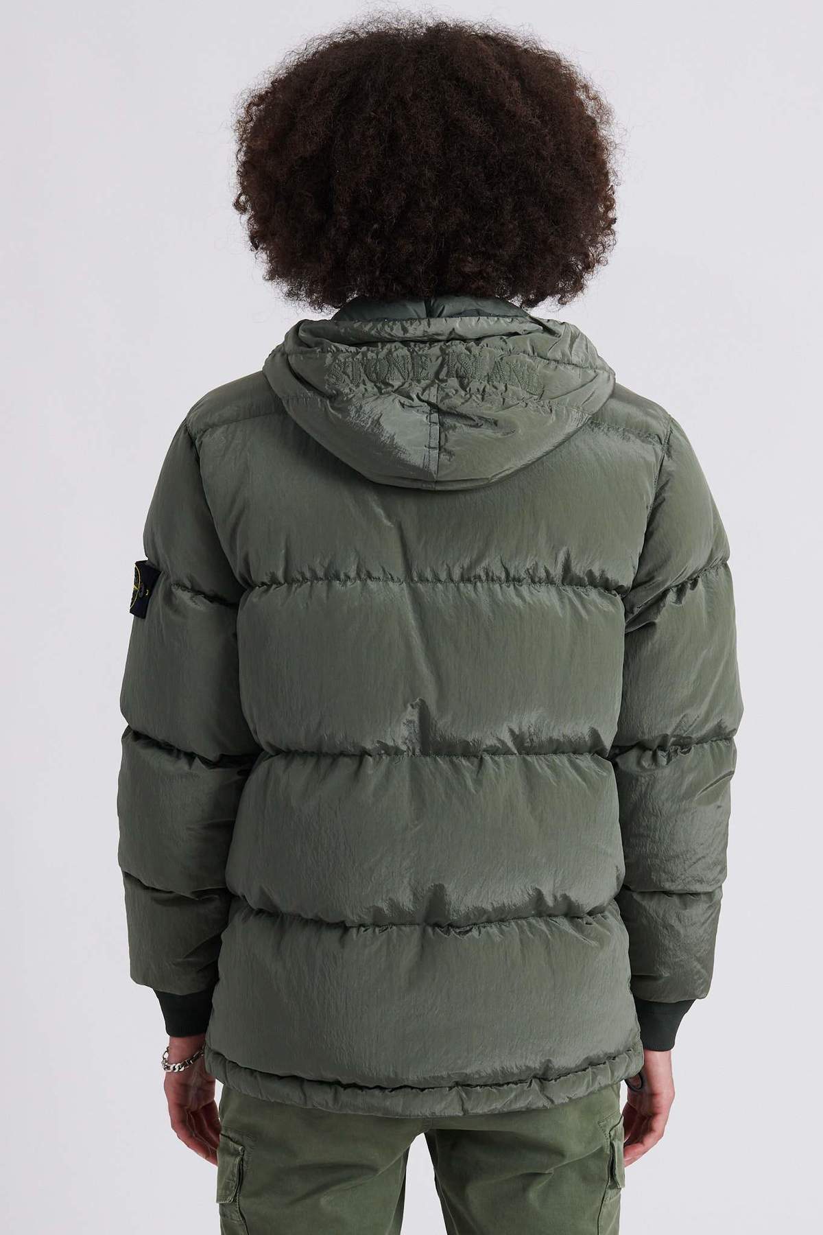 Stone Island 44508 Nylon Metal Down-TC Hooded Jacket - Sage