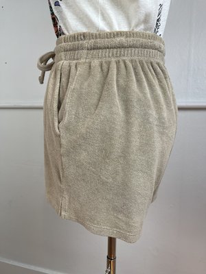 DONNI. Tan Terry Shorts (S) DONNI. Tan Terry Shorts (S)