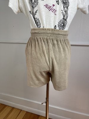DONNI. Tan Terry Shorts (S) DONNI. Tan Terry Shorts (S)