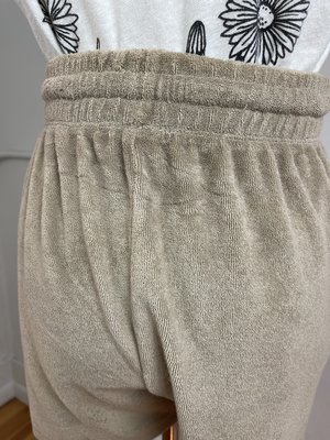 DONNI. Tan Terry Shorts (S) DONNI. Tan Terry Shorts (S)