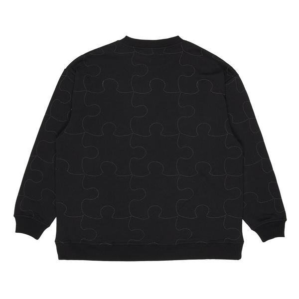 【PLEASURES】プレジャーズ Pieces Reflective Crew PLEASURES Pieces Reflective Crewneck - Black | Garmentory