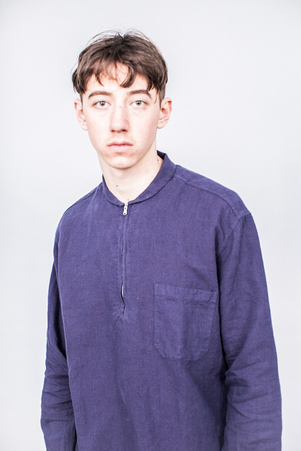 Our Legacy Shawl Zip Purple Blue Cotton/Linen | Garmentory