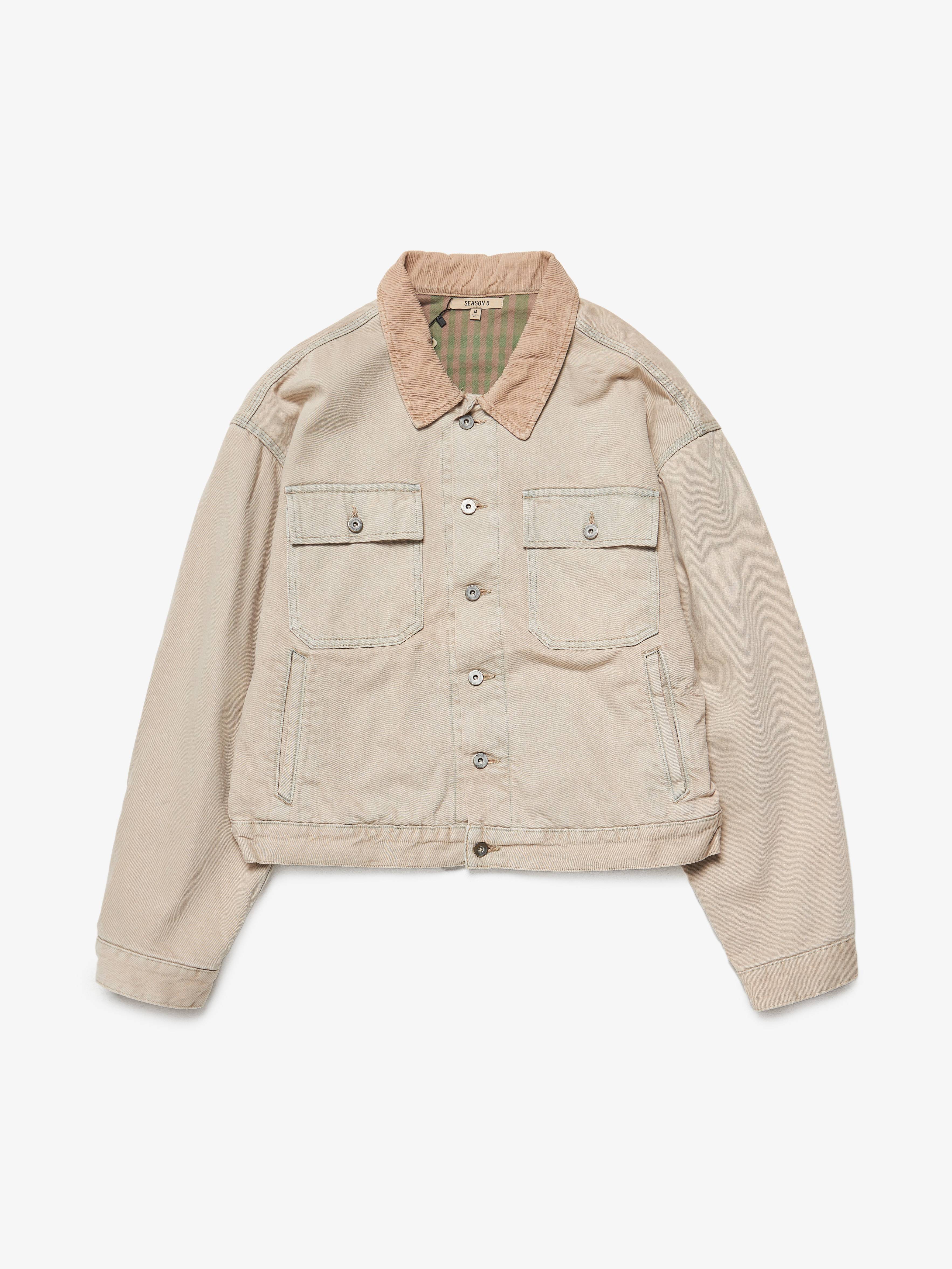 Pre - Loved] Yeezy Season Corduroy Collar Denim Jacket