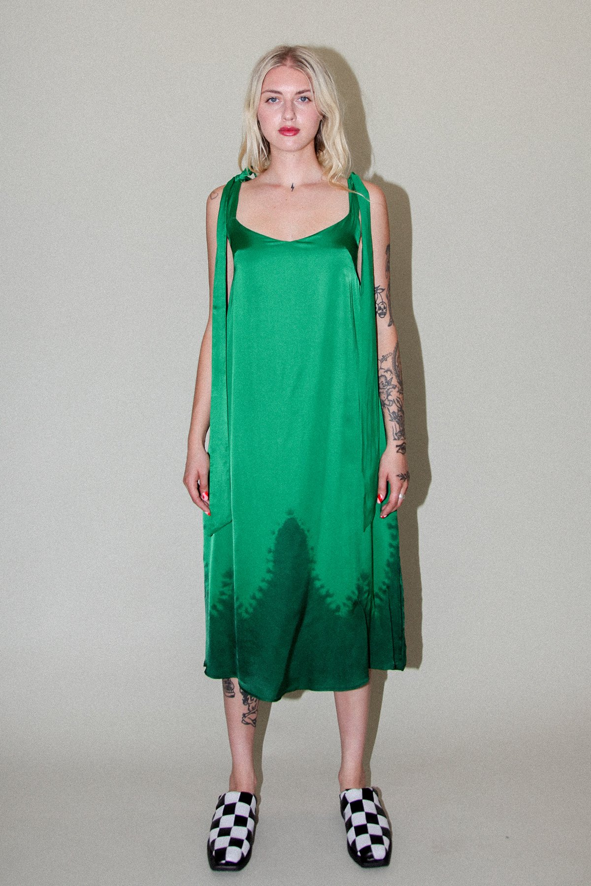 green emerald velvet dress SC Leblon Maxi Dress