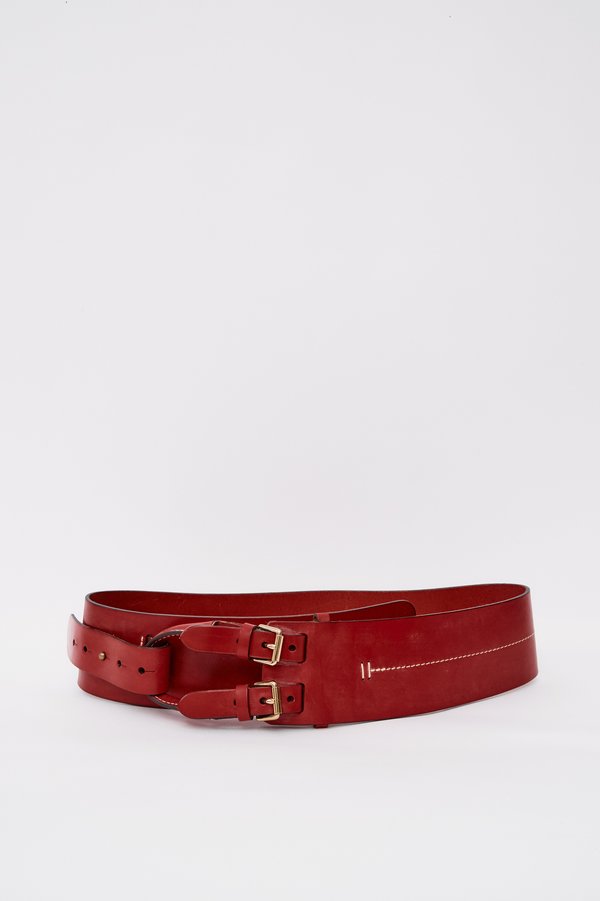 Lauren Ralph Lauren Red Leather Belt L Lauren Ralph Lauren, Red Leather Skinny Belt - Etsy main image 4