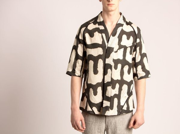 Abasi Rosborough Shoji Print ARC Desert Shirt | Garmentory