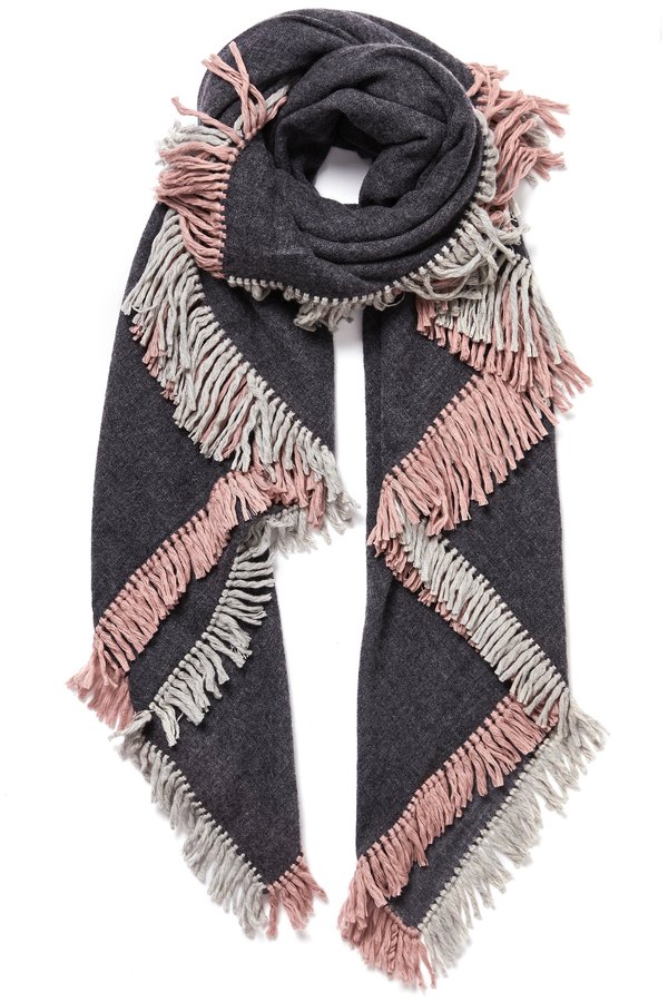 Jane Carr The Chalet Square SCARF - Granite Jane Carr The Chalet Square SCARF - Granite