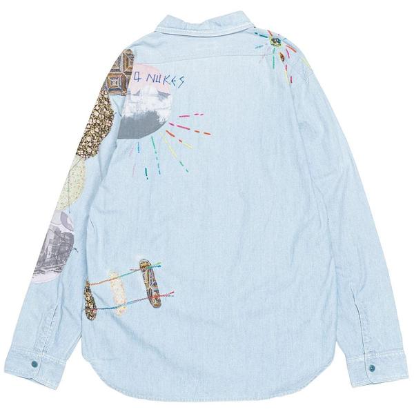 Chambray Work Shirt (Hippie Patch Remake) 'Sax' Chambray Work Shirt (Hippie Patch Remake) 'Sax'