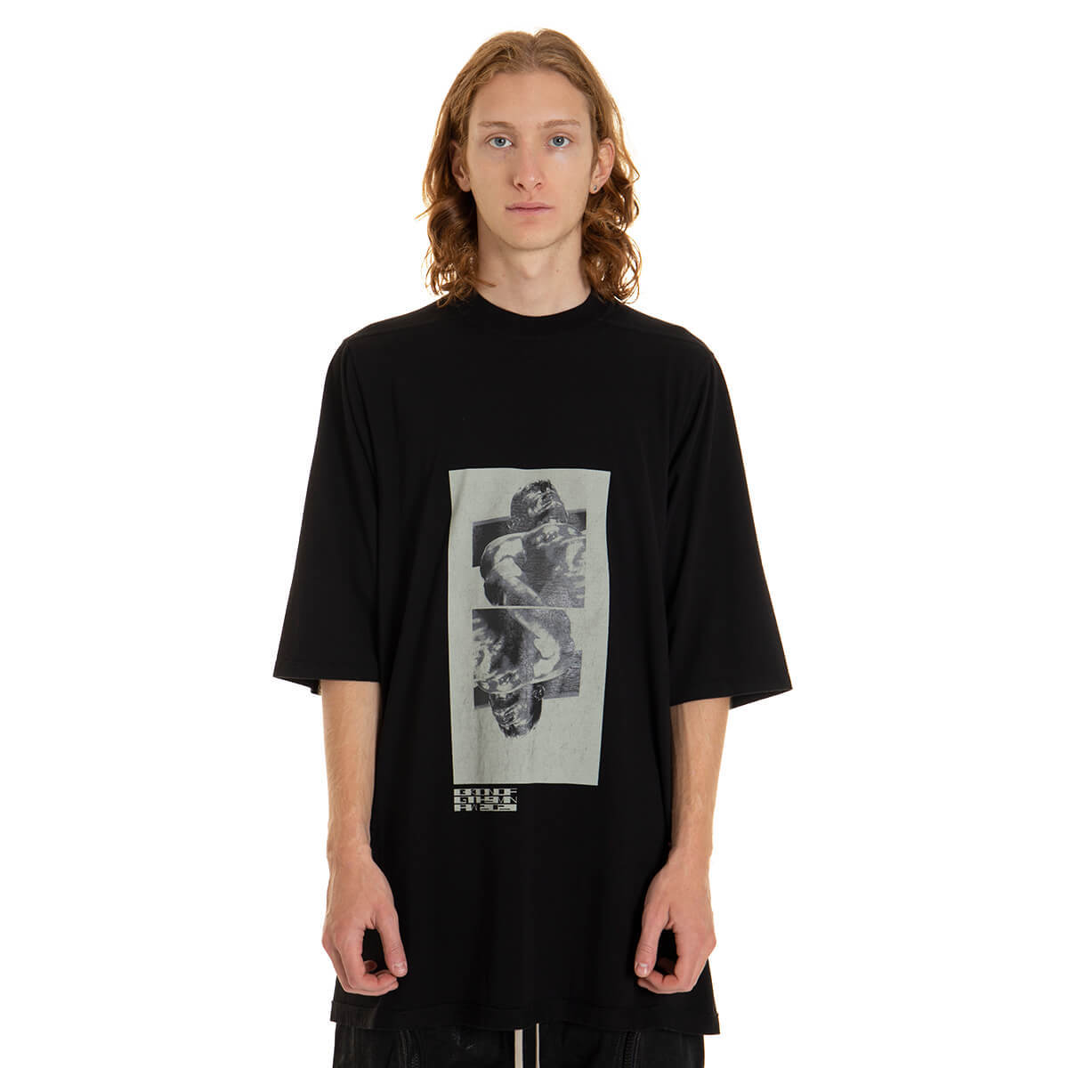 VIP【関税送料無料】希少 Rick Owens Drkshdw Oversized T-Shirt Rick Owens DRKSHDW graphic-print T-shirt | Black | FARFETCH