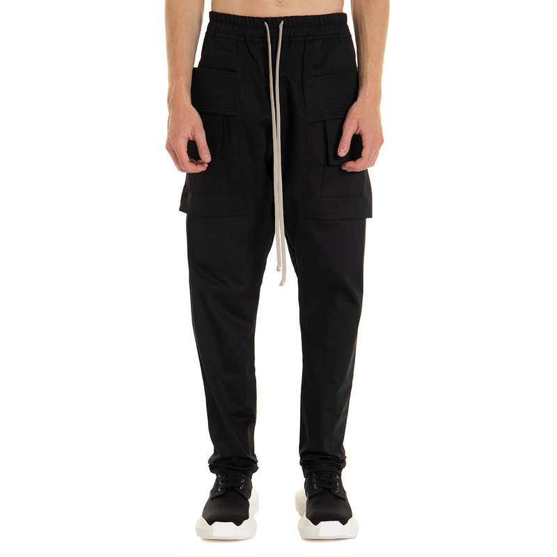 Rick Owens DRKSHDW SS24 Nylon Black Creatch Cargos (XL) main image 1
