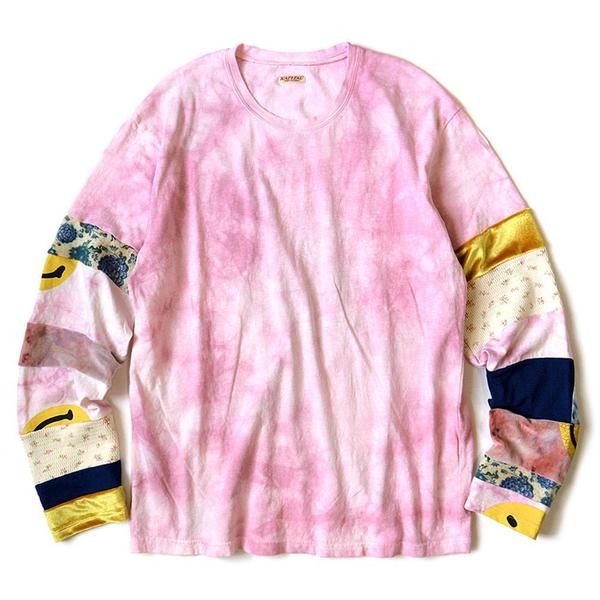 18.5 / -Tenjiku Uneven Dip Dye Hippie Ron Tee (smiles Nomad Patch) 'Pink' 18.5 / -Tenjiku Uneven Dip Dye Hippie Ron Tee (smiles Nomad Patch) 'Pink'