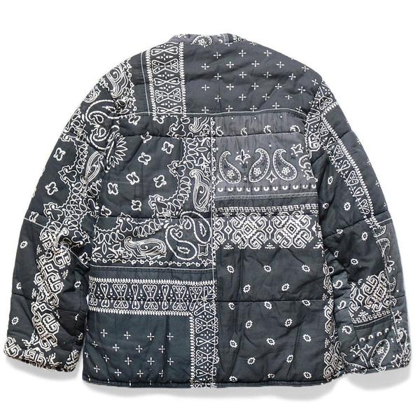 Gauze Bandana Patchwork Quilt Samue Blouson 'Black' Gauze Bandana Patchwork Quilt Samue Blouson 'Black'