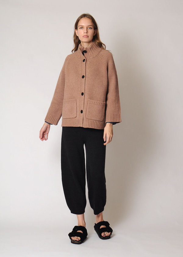 zara green cardigan mushroom