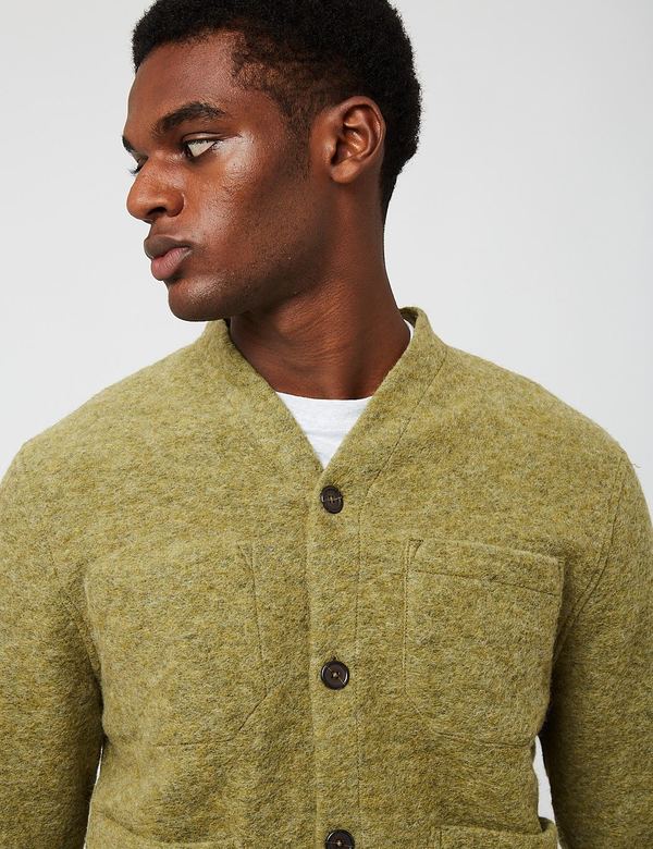 Universal Works Cardigan - green | Garmentory