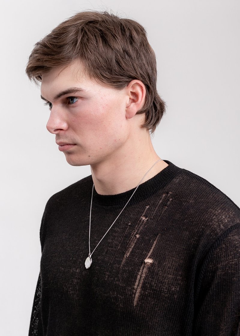 William Shen Necklace - Silver/Pearl