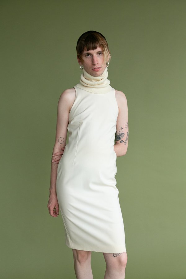 Vintage Dolce & Gabbana Turtleneck Shift Dress | Garmentory