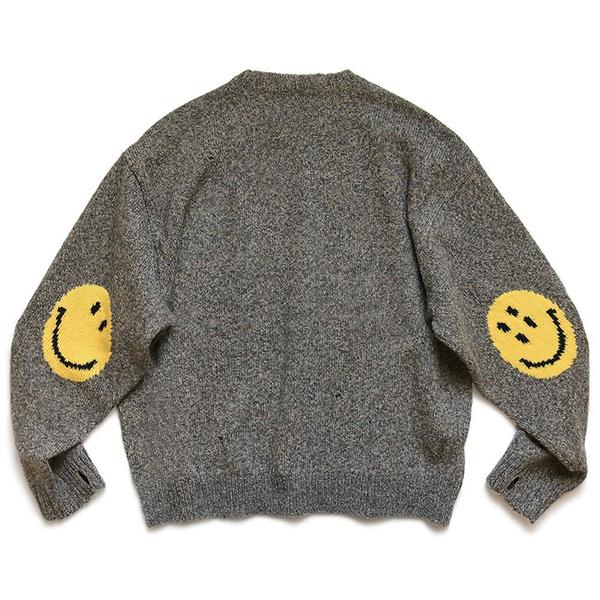 7G Wool Smilie Crew Sweater 'Gray' 7G Wool Smilie Crew Sweater 'Gray'