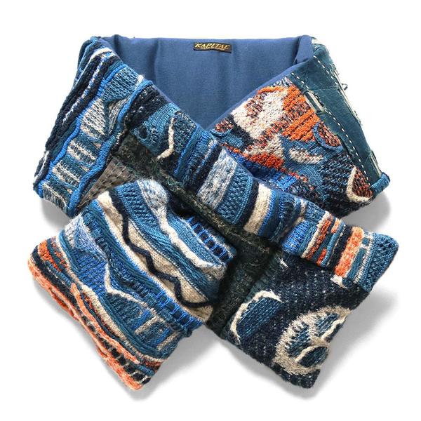 BORO x GAUDY Knit KESA Scarf 'Indigo' BORO x GAUDY Knit KESA Scarf 'Indigo'