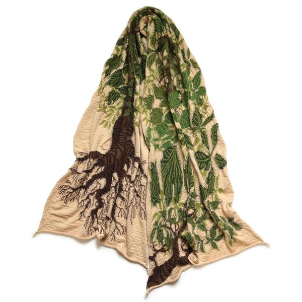 Compressed Wool Scarf BAOBAB 'Beige' Compressed Wool Scarf BAOBAB 'Beige'