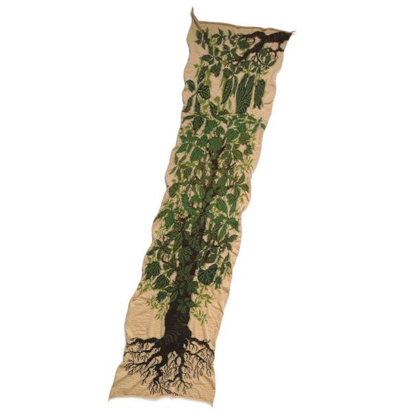 Compressed Wool Scarf BAOBAB 'Beige' Compressed Wool Scarf BAOBAB 'Beige'