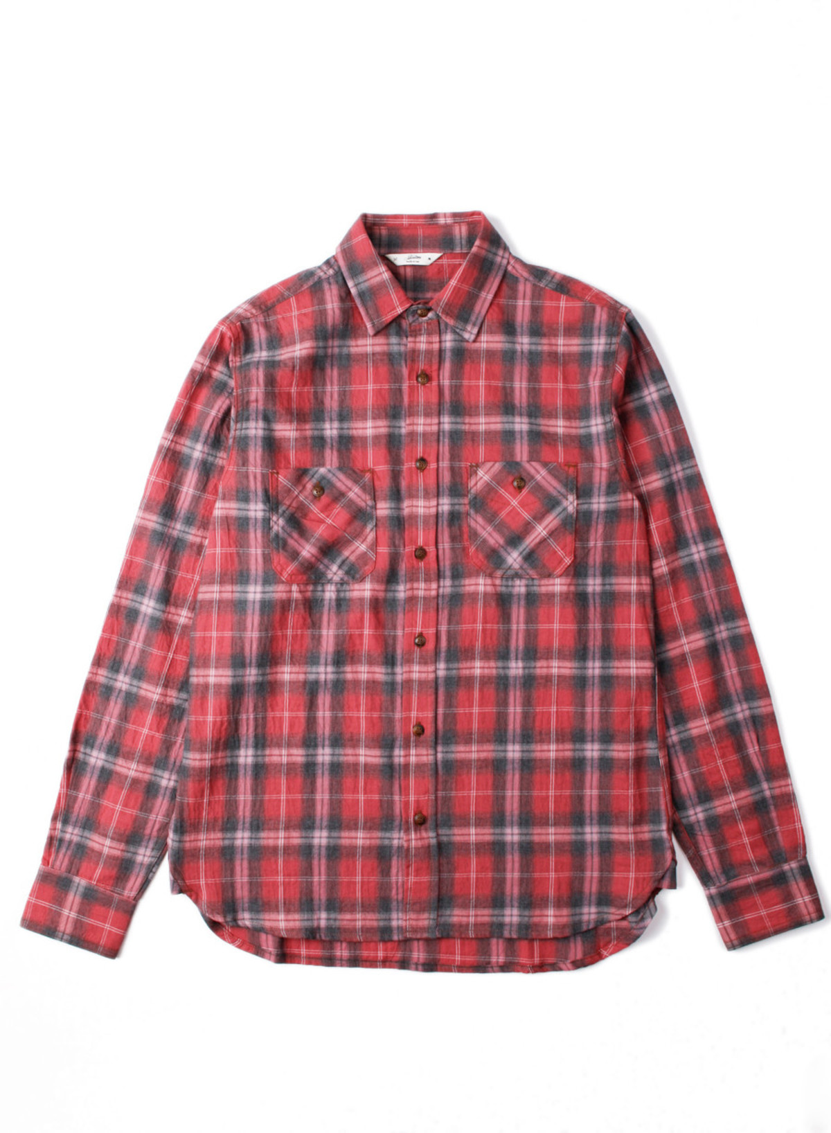 3Sixteen Utility Shirt Faded Red Plaid