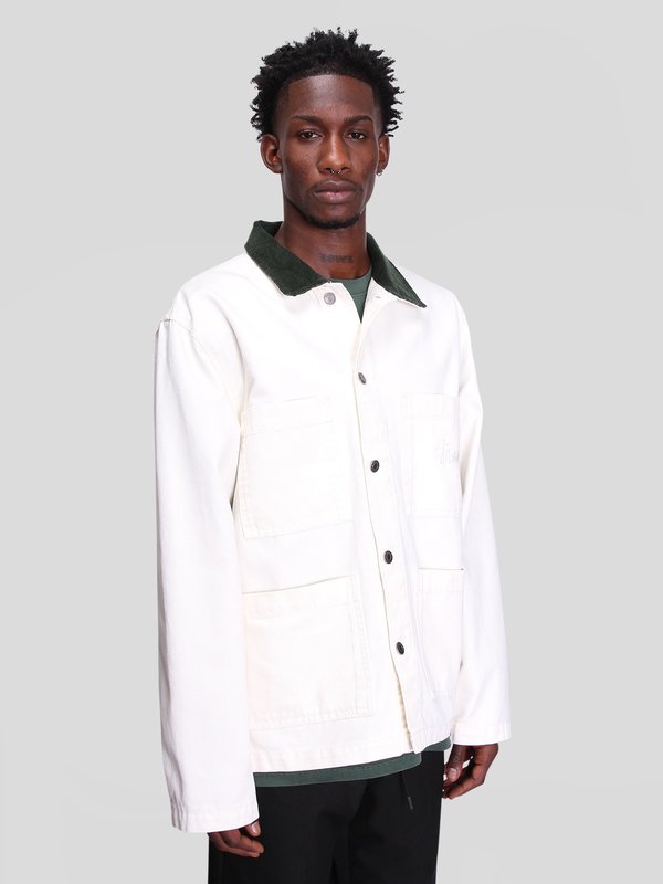 Stussy Cord Collar Canvas Jacket - Bone | Garmentory