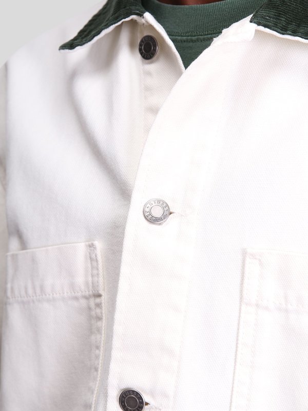Stussy Cord Collar Canvas Jacket - Bone | Garmentory