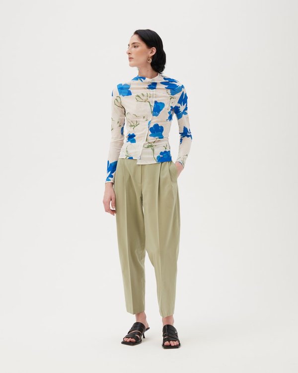 Rejina Pyo Alix Top - Flower Blue | Garmentory