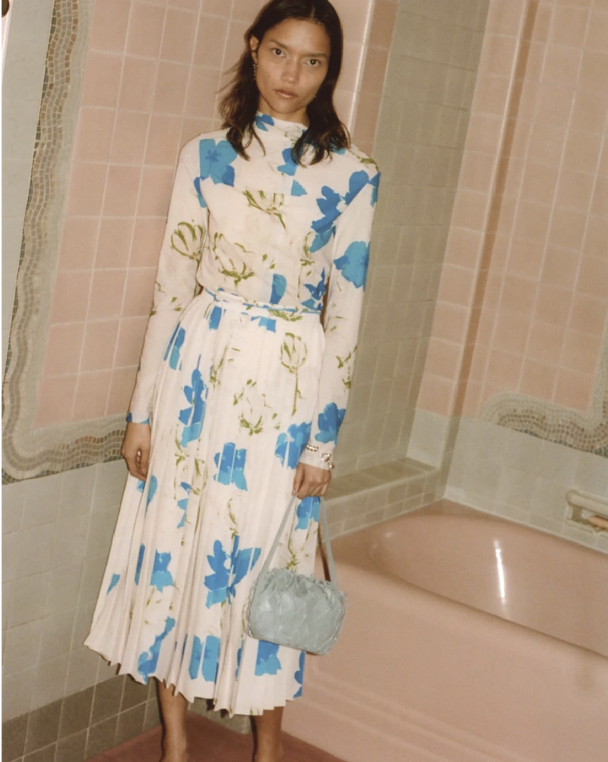 Rejina Pyo Alix Top - Flower Blue | Garmentory