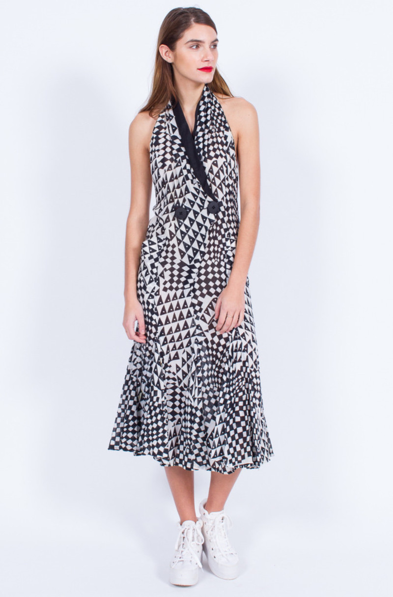 seattle white halter formal dress beginning boutique Avabelle Halter Mini Dress | Champagne | Womens