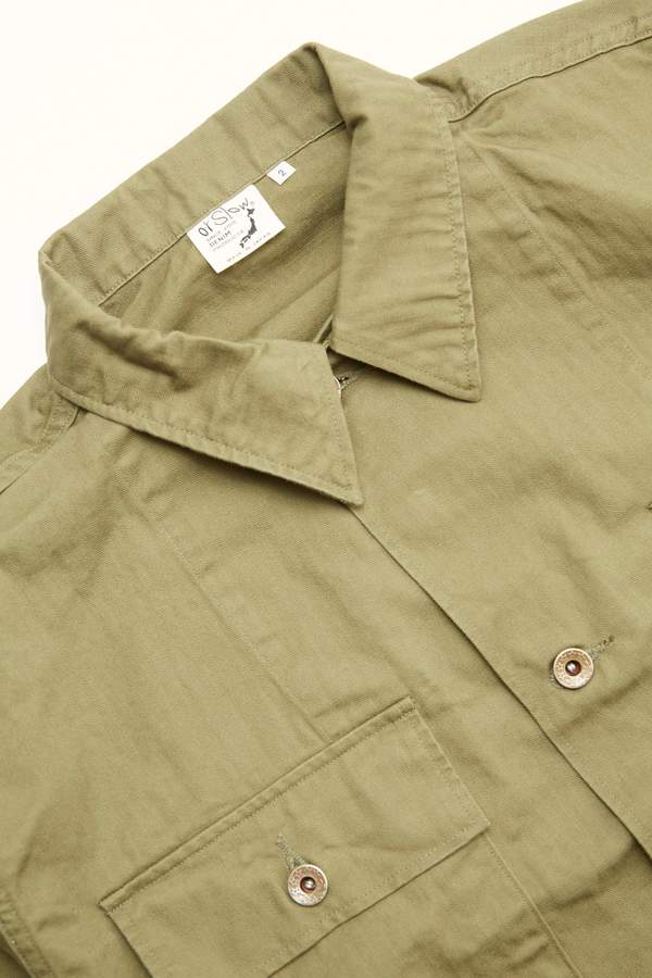 Orslow USMC Herringbone Jacket - Army Green | Garmentory