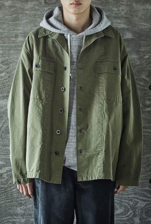 Orslow USMC Herringbone Jacket - Army Green | Garmentory