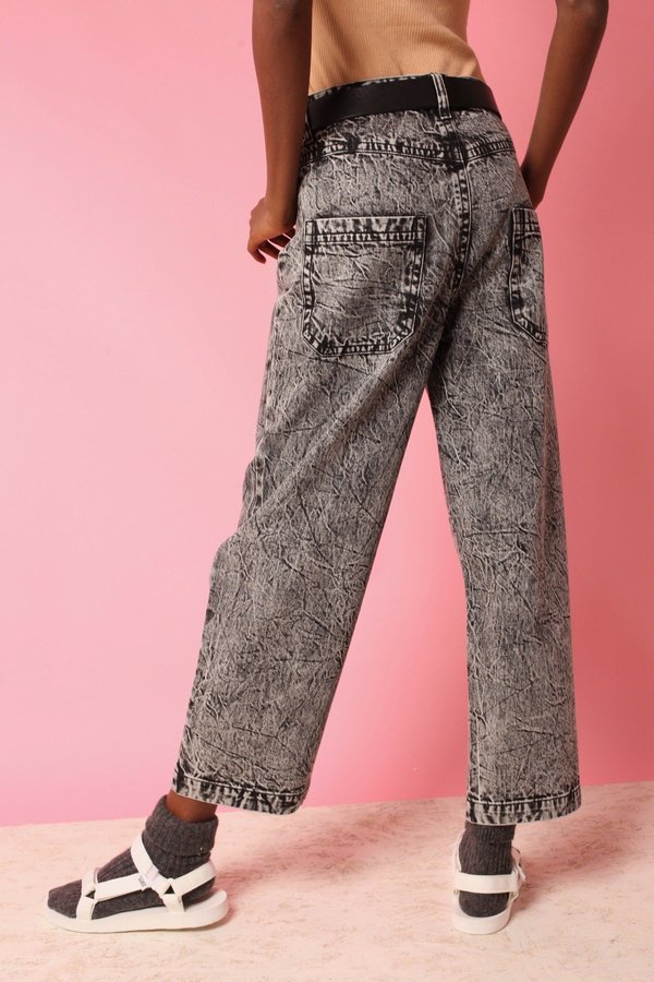 L.F.Markey Big Boy Jeans Black Acid Wash Garmentory