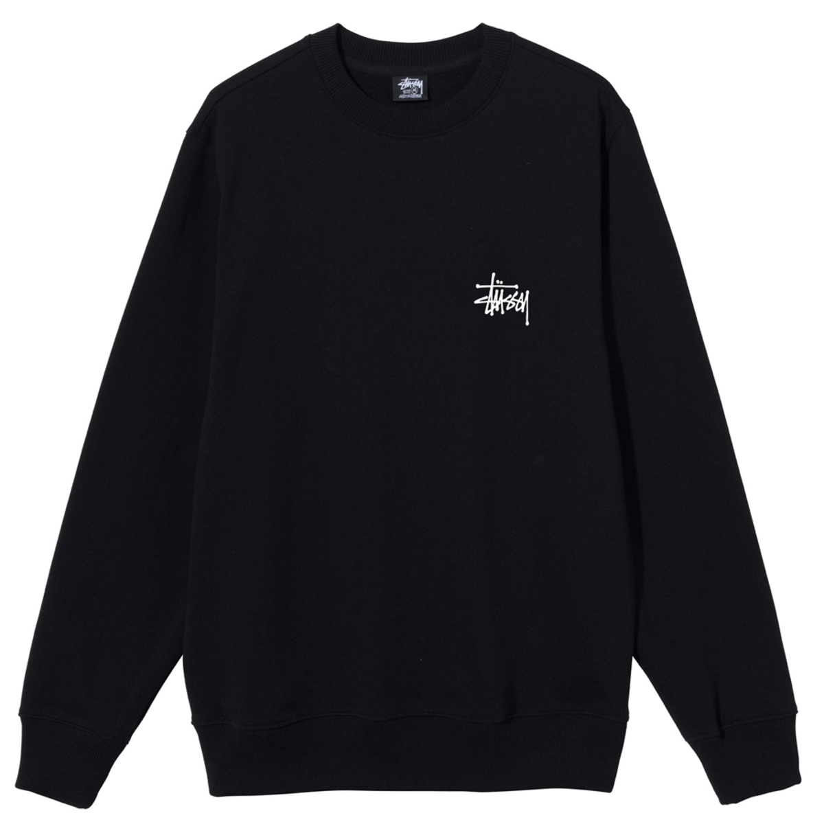 Stüssy basic stussy crew - Black | Garmentory