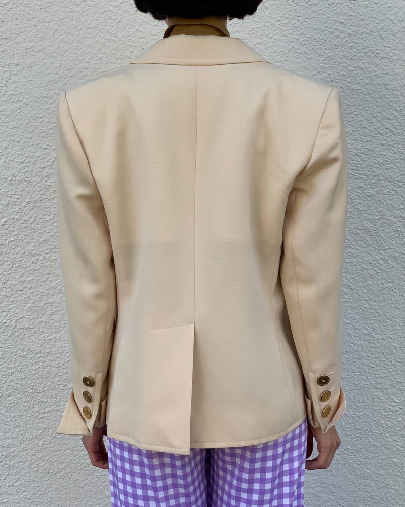 Vintage Saint Laurent Wool Power Blazer