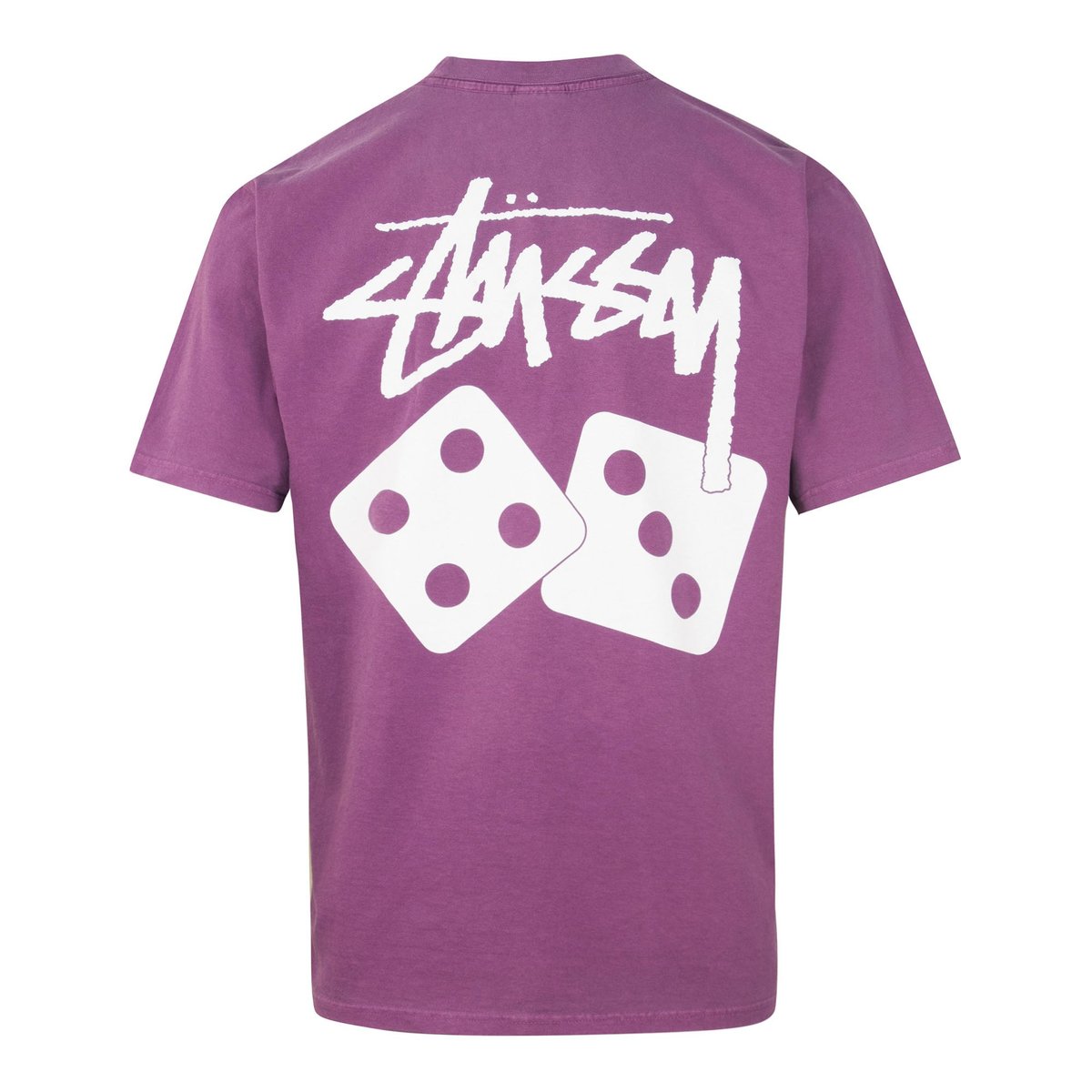 Stussy Dice Pigment Dyed T-Shirt - Purple | Garmentory