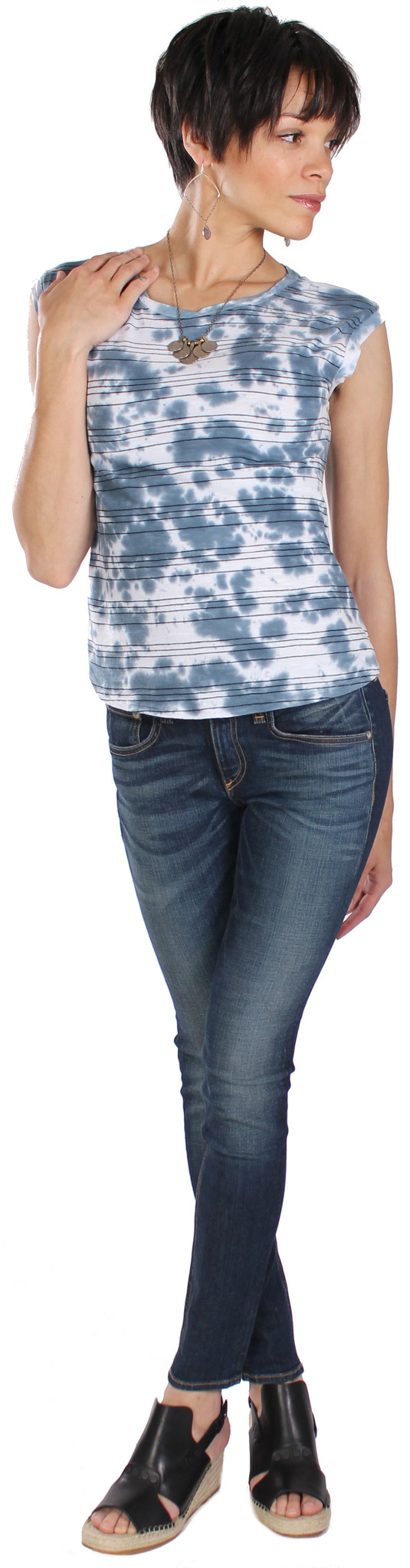 Stripe Slub Muscle Tee Stripe Slub Muscle Tee