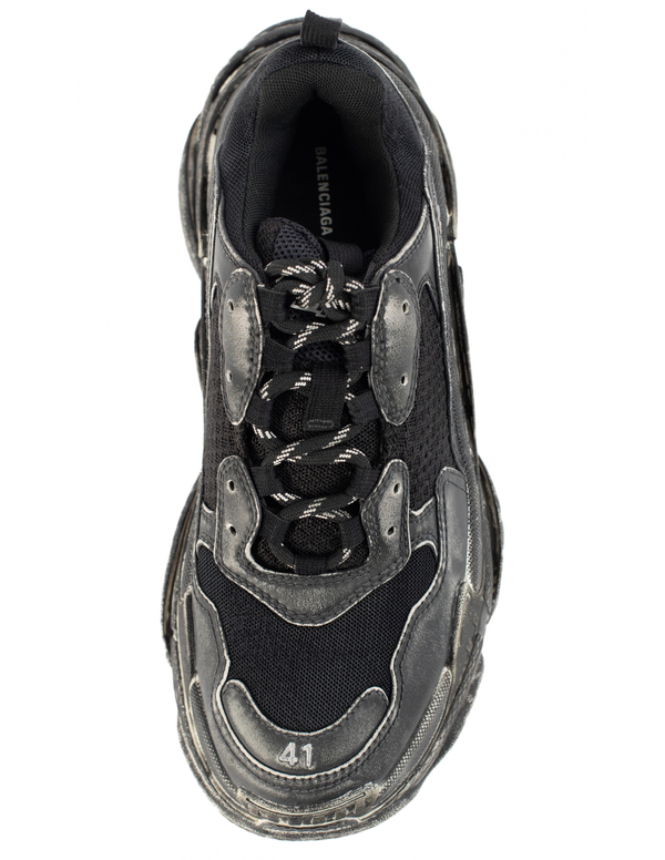 Balenciaga Faded Triple S Sneakers - black | Garmentory
