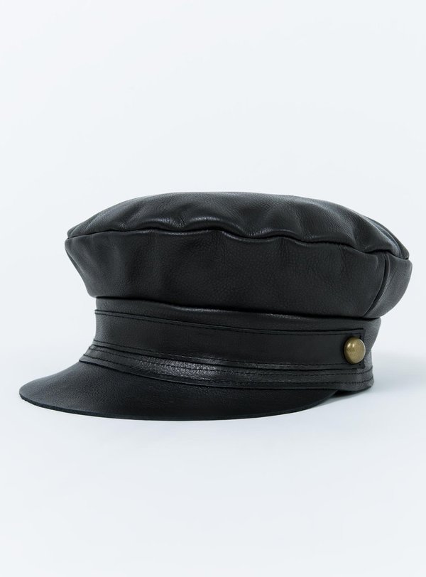 Lack Of Color Biker Cap Hat Size Small Leather Black Mascorro Men main image 4